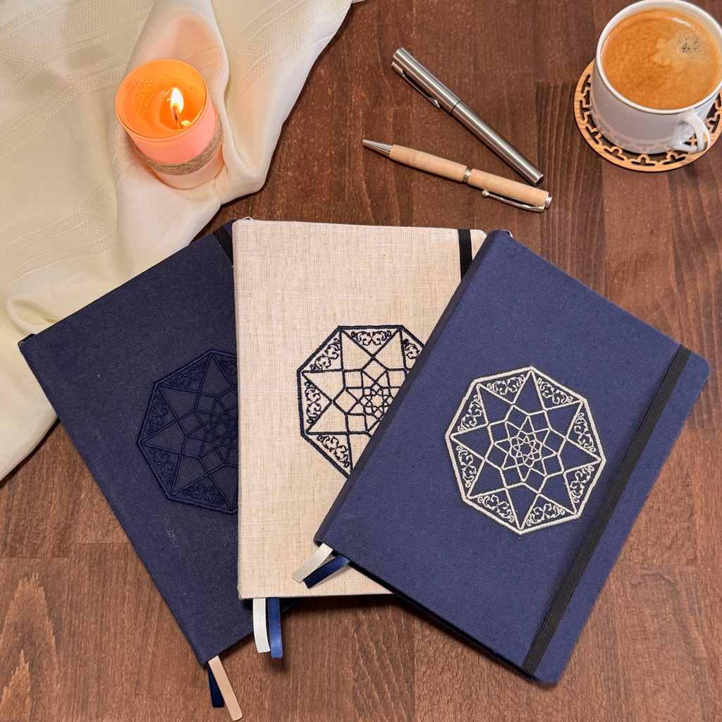 Carnet de croquis 60 pages - Collection Entrelacs Motif Iris - Format A5