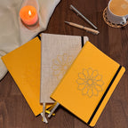 Carnet A5 - Collection Entrelacs Motif Ambre