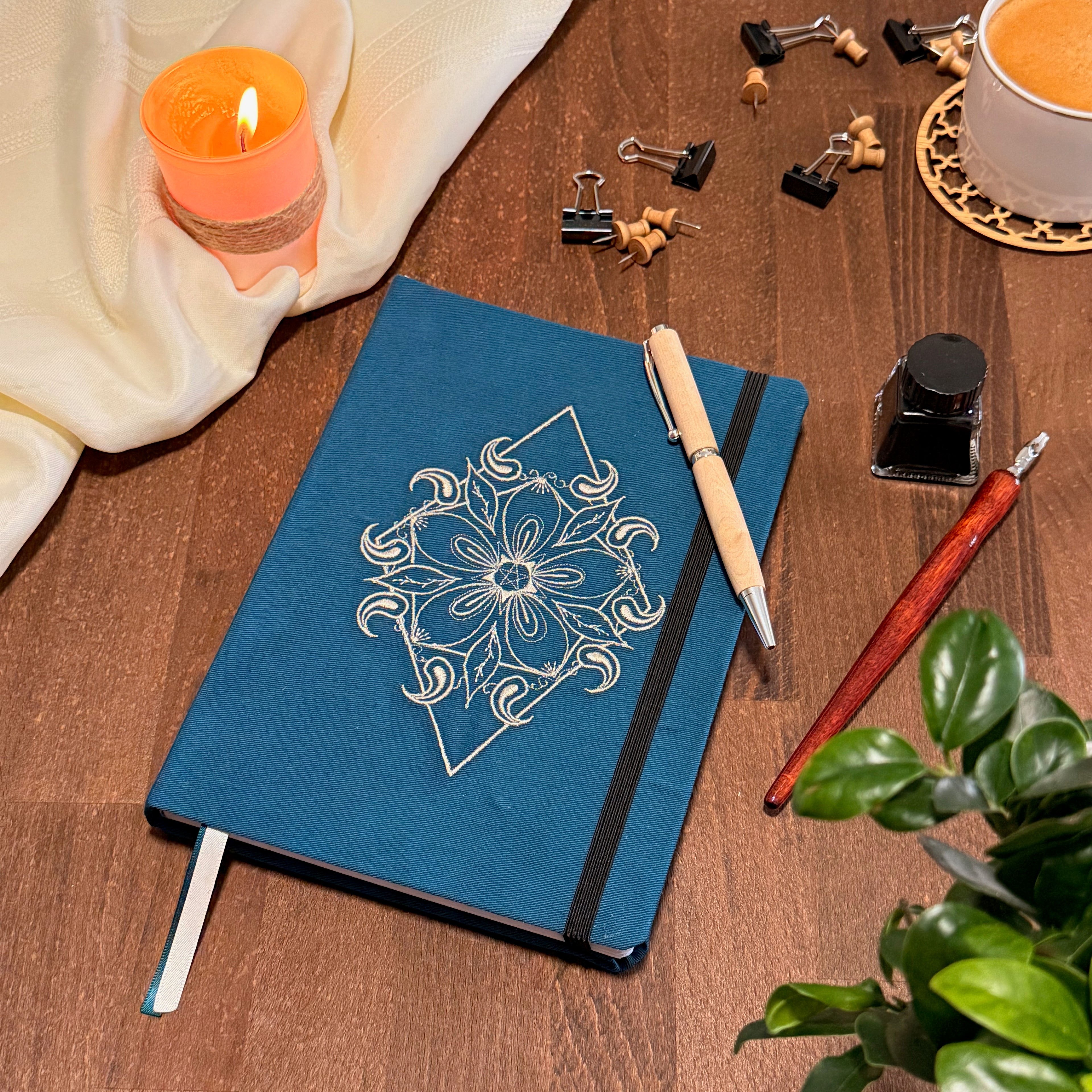 Carnet de notes 80 pages - Collection Eclosion Motif Belle de nuit - Format A5