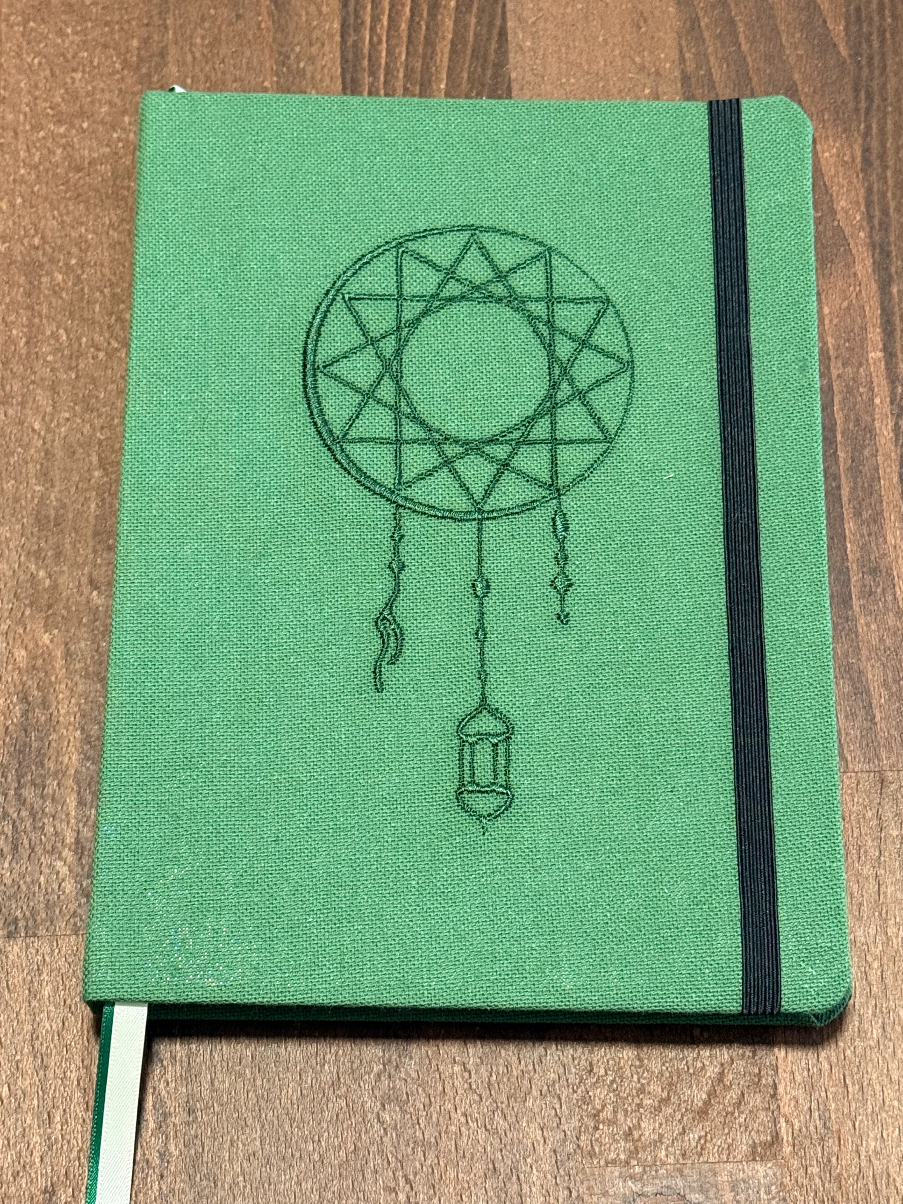 Carnet A5 - Collection Entrelacs Motif Emeraude