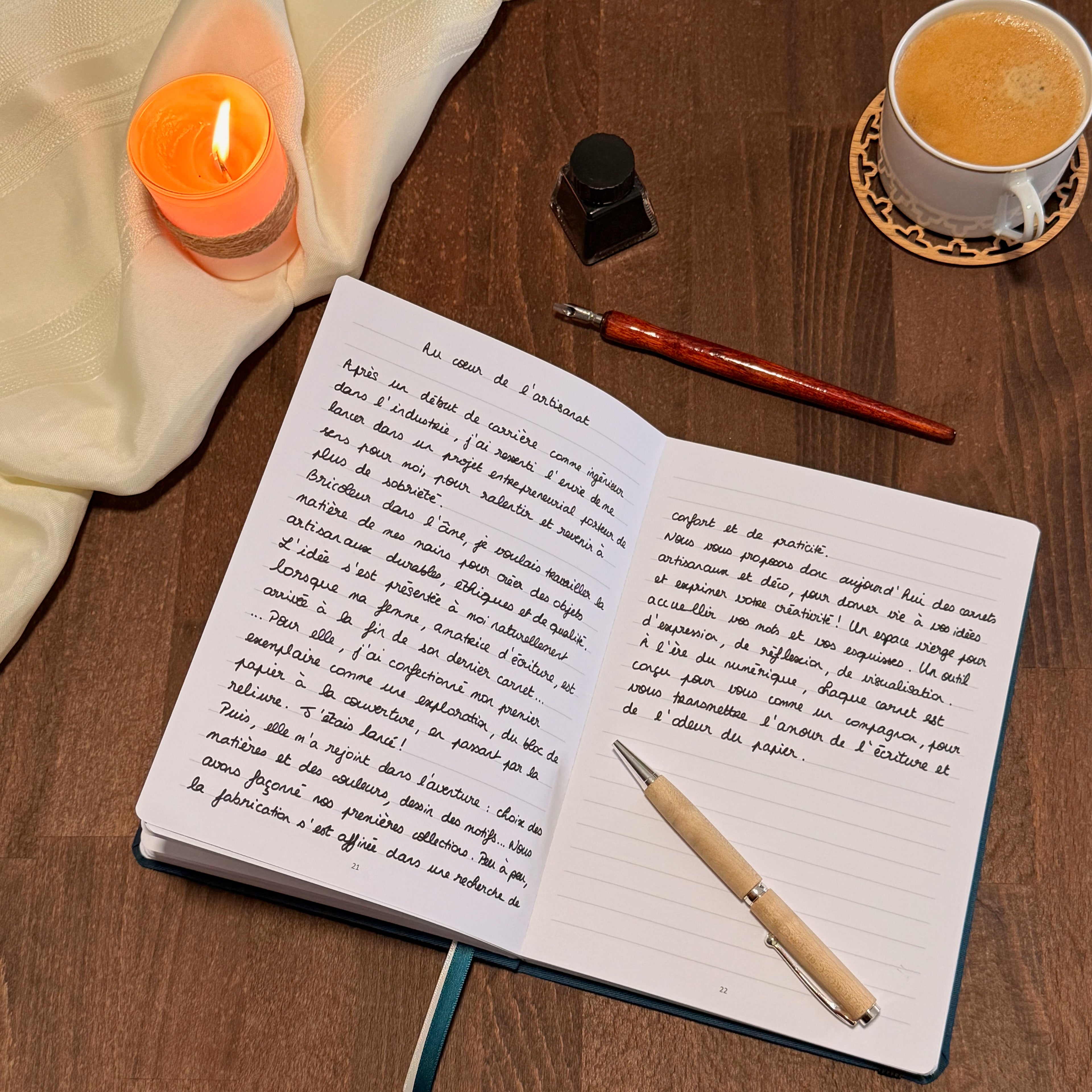Carnet de notes 80 pages - Collection Eclosion Motif Belle de nuit - Format A5